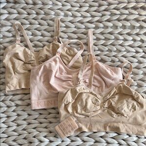Kindred Bravely Pink heather and beige Pumping Bra Bundle